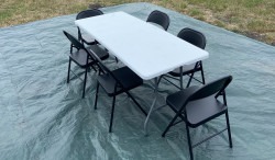 1 Tables and 6 Chairs